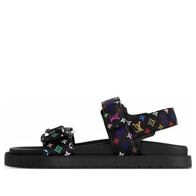 Pre-owned Louis Vuitton (wmns)  X Takashi Murakami Sunset Sandals 'black'