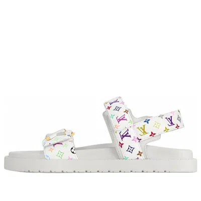 Pre-owned Louis Vuitton (wmns)  X Takashi Murakami Sunset Sandals 'white'