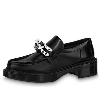 Pre-owned Louis Vuitton (wmns)  X Yk Academy Loafers 'black With White'