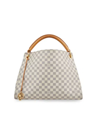 Pre-owned Louis Vuitton Women's Damier Azur Canvas Tote In White