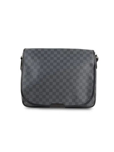 Pre-owned Louis Vuitton Women's Daniel Gm Damier Graphite Messenger Bag In Black