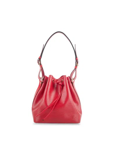 Pre-owned Louis Vuitton Women's Epi Leather Bucket Bag In Red