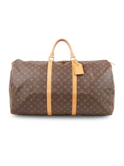 Pre-owned Louis Vuitton Women's Keepall 60 Monogram Duffel Bag In Brown