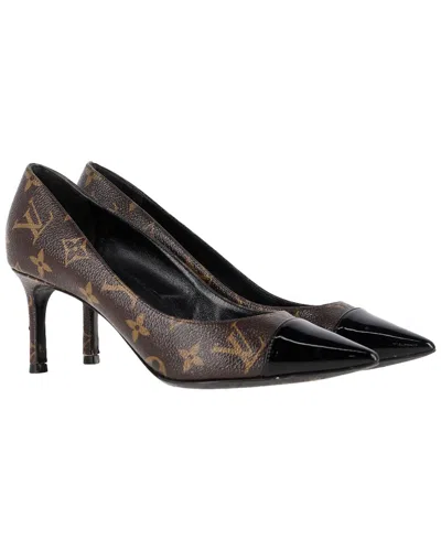 Pre-owned Louis Vuitton Women's Leather Monogram Pointed Pump (authentic Pre-loved)