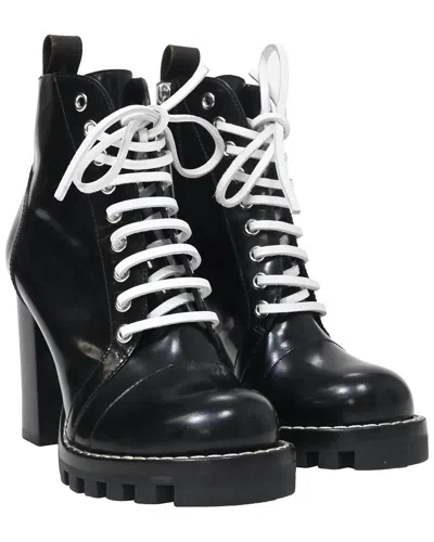 Pre-owned Louis Vuitton Women's Leather Star Trail Laced Zipped Platform Boot (authentic  Pre-loved)