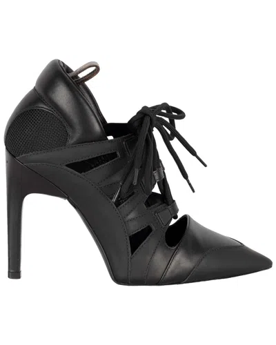 Pre-owned Louis Vuitton Women's Leather Streamline Lace-up Pump - '10s (authentic Pre-loved) In Black