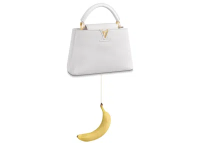 Pre-owned Louis Vuitton Women's  Artycapucines Urs Fischer Bb In White