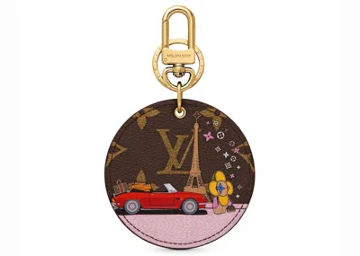 Pre-owned Louis Vuitton Women's  Bag Charm And Key Holder Monogram Vivienne Paris In Red