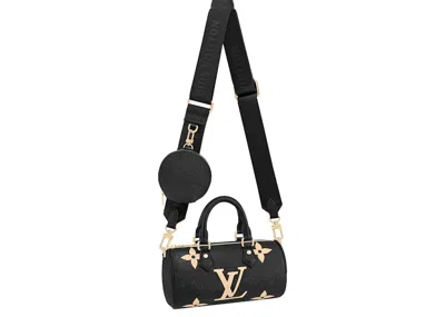Pre-owned Louis Vuitton Women's  Bb Papillon Bicolor Monogram Empriente In Black/beige