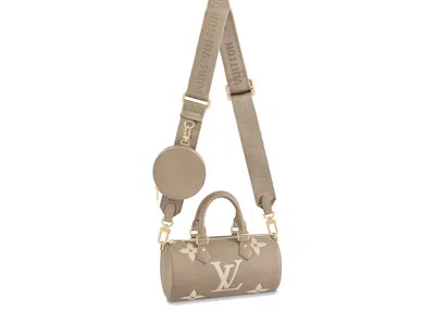 Pre-owned Louis Vuitton Women's  Bb Papillon Bicolor Monogram Empriente In Dove/cream