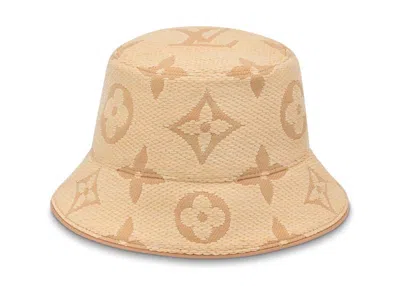 Pre-owned Louis Vuitton Women's  Beachview Bucket Hat In Natural Colour
