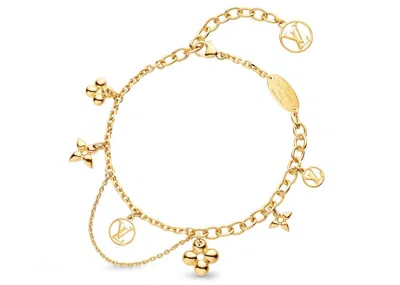 Pre-owned Louis Vuitton Women's  Blooming Supple Bracelet In Brass
