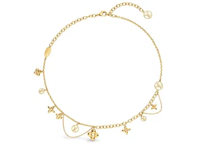 Pre-owned Louis Vuitton Women's  Blooming Supple Necklace In Brass