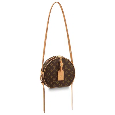 Pre-owned Louis Vuitton Women's  Boite Chapeau Souple Monogram Mm In Brown