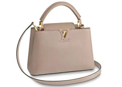 Pre-owned Louis Vuitton Women's  Capucines Bb In Galet In Gray