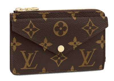 Pre-owned Louis Vuitton Women's  Card Holder Recto Verso Brown