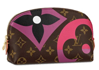 Pre-owned Louis Vuitton Women's  Cosmetic Pouch Game On Monogram In Multi