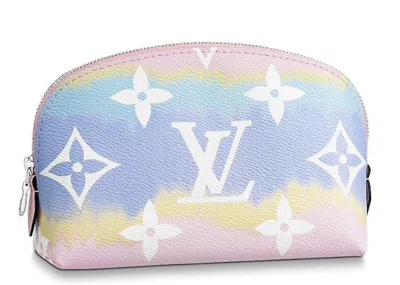 Pre-owned Louis Vuitton Women's  Cosmetic Pouch Lv Escale In Pastel