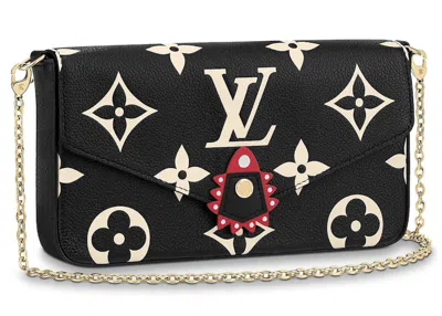 Pre-owned Louis Vuitton Women's  Crafty Felicie Pochette In Black