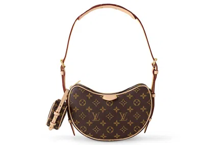 Pre-owned Louis Vuitton Women's  Croissant Mm In Brown Monogram