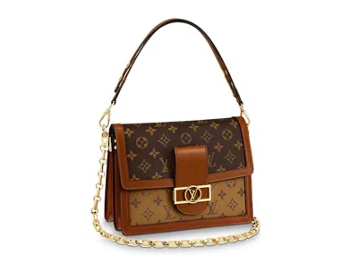 Pre-owned Louis Vuitton Women's  Dauphine Monogram Reverse Mm In Brown
