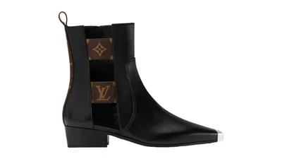 Pre-owned Louis Vuitton Women's  Devon Ankle Boots Sneakers In Black