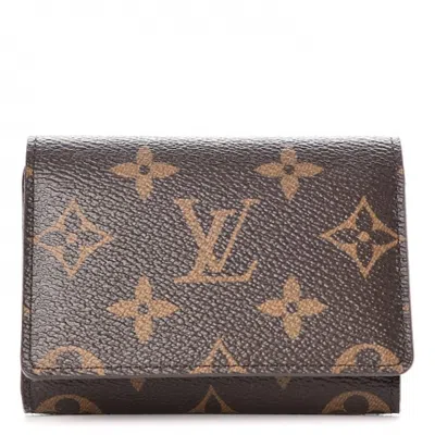 Pre-owned Louis Vuitton Women's  Enveloppe Carte De Visite Monogram In Brown