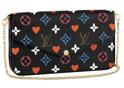 Pre-owned Louis Vuitton Women's  Felicie Pochette Game On In Black