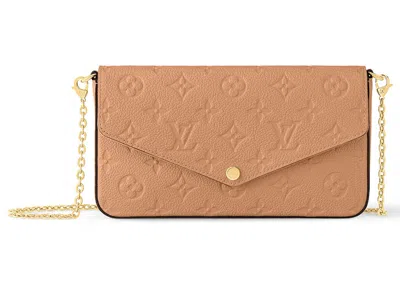 Pre-owned Louis Vuitton Women's  Felicie Pochette In Arizona In Brown
