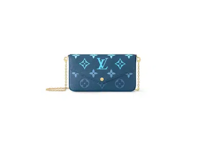 Pre-owned Louis Vuitton Women's  Felicie Pochette In Gradient Blue