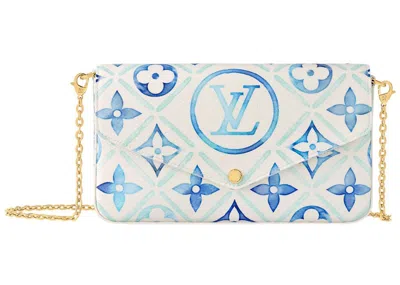 Pre-owned Louis Vuitton Women's  Felicie Pochette In Lagoon Blue