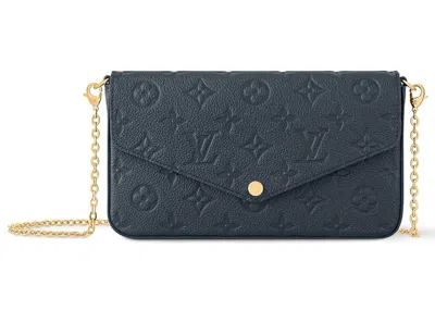 Pre-owned Louis Vuitton Women's  Felicie Pochette In Navy Blue