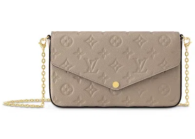 Pre-owned Louis Vuitton Women's  Felicie Pochette In Turtledove