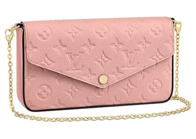 Pre-owned Louis Vuitton Women's  Félicie Pochette Monogram Empreinte In Rose Poudre