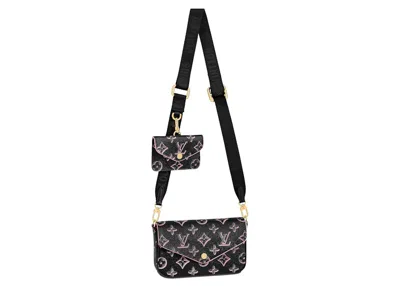 Pre-owned Louis Vuitton Women's  Félicie Strap & Go Monogram Canvas In Black
