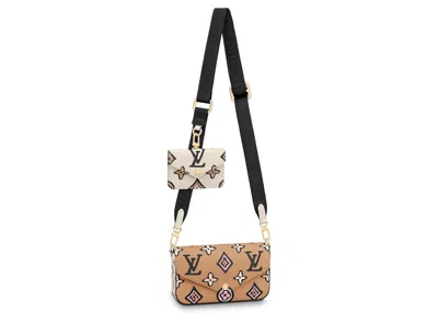 Pre-owned Louis Vuitton Women's  Félicie Strap & Go Wild At Heart In Arizona Beige