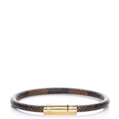 Pre-owned Louis Vuitton Women's  Keep It Bracelet Damier Ebene