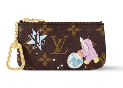 Pre-owned Louis Vuitton Women's  Key Pouch In Monogram/azur Frost In Blue