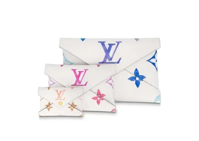 Pre-owned Louis Vuitton Women's  Kirigami Pochette In Blue/pink/beige