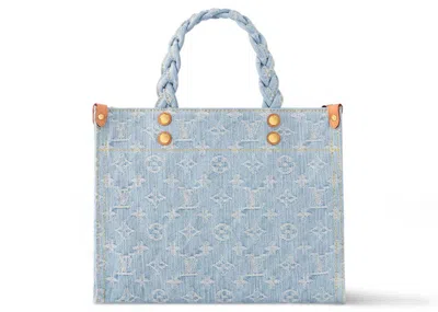 Pre-owned Louis Vuitton Women's  Let Go Pm In Sky Blue Denim