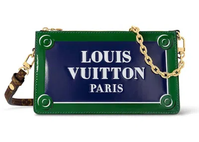 Pre-owned Louis Vuitton Women's  Lexington Pouch In Blue/green In Multi