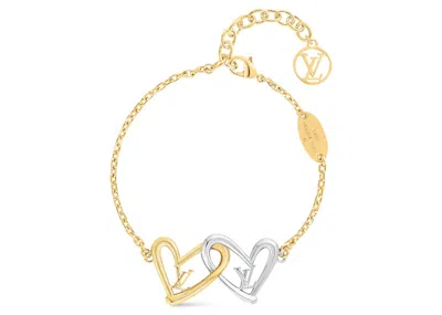 Pre-owned Louis Vuitton Women's  Limited Edition Heart Bracelet Fall In Love In Gold