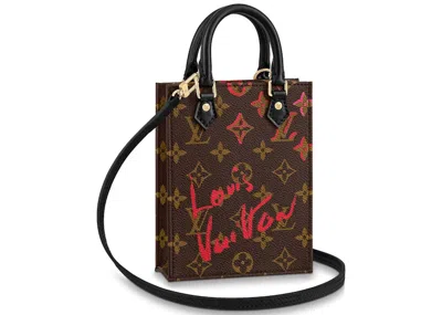 Pre-owned Louis Vuitton Women's  Limited Edition Petite Sac Plat Monogram In Brown