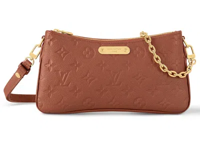 Pre-owned Louis Vuitton Women's  Liv Pochette In Cognac