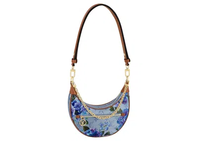 Pre-owned Louis Vuitton Women's  Loop Bag Floral Pattern In Blue