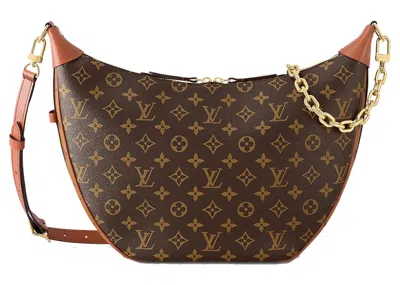 Pre-owned Louis Vuitton Women's  Loop Hobo Monogram Canvas In Brown