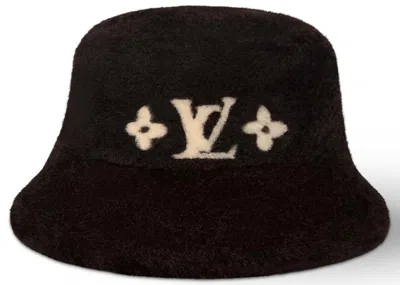 Pre-owned Louis Vuitton Women's  Lv Cloud Bucket Hat In Chocolate