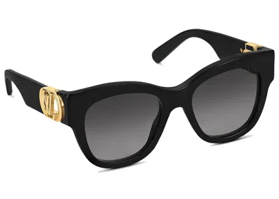 Pre-owned Louis Vuitton Women's  Lv Link Pm Cat Eye Sunglasses In Black