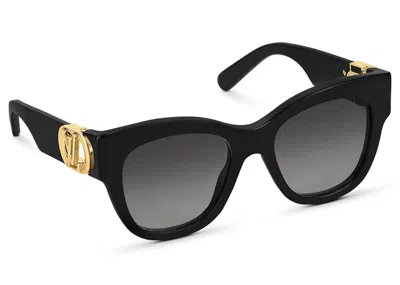 Pre-owned Louis Vuitton Women's  Lv Link Pm Cat Eye Sunglasses In Pm Black