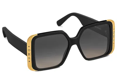 Pre-owned Louis Vuitton Women's  Lv Moon Square Sunglasses In Black (z1664w/z1664e)
